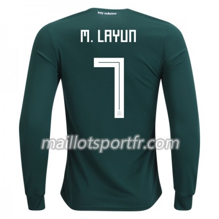 Maillot de Foot Mexique M.Layun 7 Domicile Coupe du monde 2018 ML